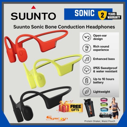 Suunto Sonic Bone Conduction Headphones - With Excellent Sound Quality [FREE GIFTS]